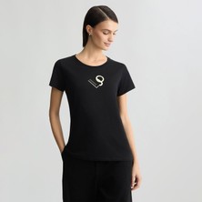 Liu Jo Kadın Siyah T-Shirt