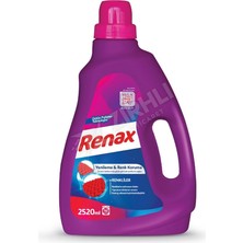 4 Adet Renax Sıvı Çamaşır Deterjanı Renkliler 2520 ml