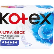 4 Adet Kotex Ultra Gece Tekli Paket 6'lı