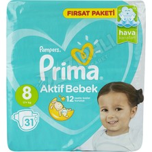 4 Adet Prima Aktif Bebek Xxx Large (8 No) 31'li Fırsat Paketi