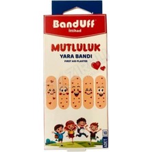 4 Adet Banduff Yara Bandı Mutluluk 10'lu