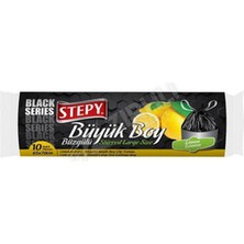 Stepy Büzgülü Çöp Torbası Limon Kokulu Büyük Boy