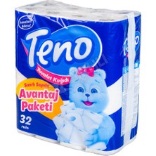 Teno 32 Li Tuvalet Kağıdı Rulo Sayısı ile 3 Katlı Ekonomik Paket Yumuşaklık Sunar