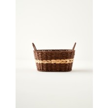 Bella Maison Neroa Kulplu Sepet Naturel (29X24X20 Cm)