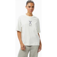 Napapıjrı Napapijri S-Irto Kadın Beyaz T-Shirt