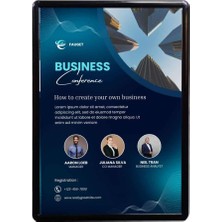 Arte Display B2 Siyah Alüminyum Çerçeve 10LU Paket