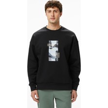 Boss Stenson Zone Erkek Siyah Sweatshirt