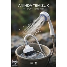 Hot Power Şarjlı Taşınabilir Kamp Duşu Portable Outdoor Seyyar Duş Seti Pompa Hortum Başlık Güçlü