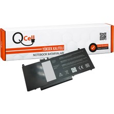 Dell Latitude Wyjc2 0WYJC2 1KY05  Uyumlu Qcell Batarya