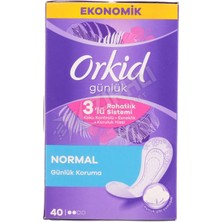 Orkid Normal Günlük Ped 40'lı Ekonomik Paket Koku Kontrolü ve Esneklik Sunar