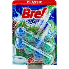 3 Adet Bref Wc Power Aktiv 2'li Çam Kokulu Koku Giderici 50 gr