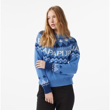 Napapıjrı Napapijri D-Fiames Kadın Mavi Sweatshirt
