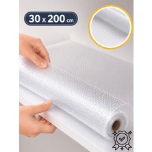 Beylini %100 Eva Şeffaf Raf Örtüsü 2 mt x 30 cm Kesilebilir Buzdolabı Çekmece Raf Içi Tezgah Üstü Kaplama Su Geçirmez
