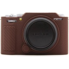 Mettzchrom Fujifilm Xm5 Kaymaz Doku Tasarımı Silikon Kılıfı Fujifilm X-M5 Kamera Sadece Koruyucu Kılıf