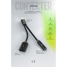 Jopus iPhone 3.5mm Aux Kulaklık ve Şarj Dönüştürücü – iPhone & iPad Uyumlu JO-IP10