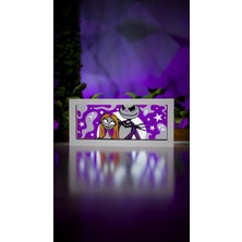 Jade Produck Nightmare Before Christmas Jack & Sally LED Işık Kutusu