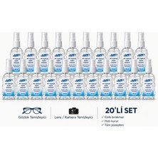 Modatüm Gözlük Camı Temizleme Spreyi 20 Adet 50ML, Tv-Tablet Ekranı Çok Amaçlı Temizleme Spreyi