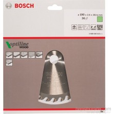 Bosch - Optiline Serisi Ahşap için Daire Testere Bıçağı 190*20/16 mm 36 Diş