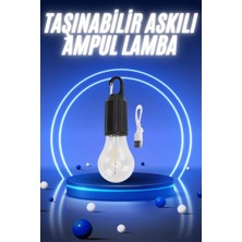 Epilons Taşınabilir Şarjlı Led Ampul Askılı Lamba Kamp Bahçe Lambası