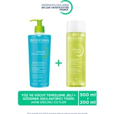 Bioderma Bioderma sebium Foaming Gel Ciltler Temizleme Jeli 500ml & Gözenek Sıkılaştırıcı Tonik
