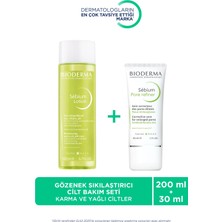 Bioderma Sebium Karma ve Yağlı Cilter İçin Gözenek Tonik 200 ml ve Bakım Kremi 30 ml