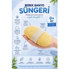 Mor Bebe Bebek Banyo ve Yıkama Süngeri Lastikli ( Sabun Koyma Çepli )