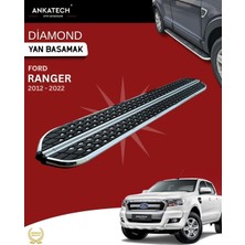 Ankatech Ford Ranger 3 diamond krom Yan Basamak 203 cm 2012-2022