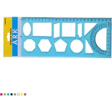 Ark Geometrik Çizim Şablonu ve Cetvel Seti 25 cm