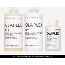OLAPLEX Bond Maintenance System - Bağ Güçlendirici & Anında Yoğun Onarıcı Üçlü Bakım Seti