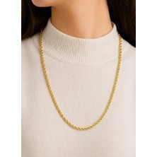 Kızılay Kuyumcusu 14 Ayar Altın Halat Modeli Zincir Kolye 4.93 gr 60 cm ZNC1239