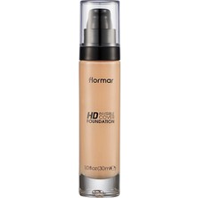 Flormar 30 ml Invisible Cover HD Fondöten 60 Ivory Orta Kapatıcılık ve Pürüzsüz Bitiriş  8690604527090 31000054