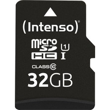Intenso 32GB Microsd Card Uhs-I 64GB Sdxc Performance Class 10, U1  (90MB/S 'a Kadar Veri Transfer Hızı)