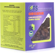 OTS Organik Çekirdeksiz Kuru Üzüm 200 gr (3 Adet)