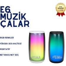 Hızlı Store E6 Rgb Işıklı Bluetooth Speaker