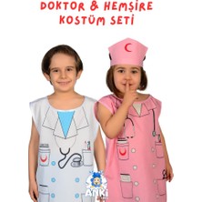 Ankitoys Doktor ve Hemşire Kostüm Seti (4-6 Yaş)