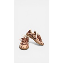 Bitacir Dana Desen Tüylü Kadın Spor Ayakkabı Sneaker Şık Kadın Spor Ayakkabısı