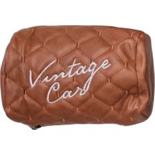 Stmax Vintage Baslık Kılıfı Kahverengı