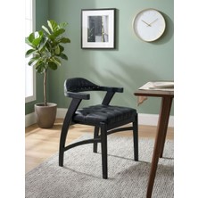 Gazzini Furniture Chelsea Kolçaklı Ahşap Sandalye
