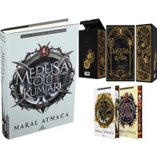 Ephesus Yayınları Medusanın Ölü Kumları 4 Ciltli ve Medusa'nın Ölü Kumları Iki Kitaplık Set Yan Boyalı (Maral Atmaca) 2li Set