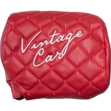 Stmax Vintage Baslık Kılıfı Kırmızı