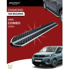 Ankatech Opel Combo E diamond krom Yan Basamak 203 cm 2018 Üzeri