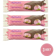 Patiswiss Patislove Antep Fıstıklı Krema ve Pişmaniye Dolgulu Sütlü Çikolata, 40G x 3 Adet