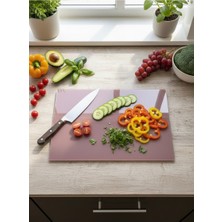 Multiamo Cam Kesme Tahtası ve Sunumluk / Sunum Tabağı (25CMX35CM)