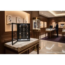 Robert Taylor Watch Winder Belgravia Collection – 12 Slotlu Ultra Sessiz Otomatik Saat Kurma Kabini (Ahşap Gövdeli, Anahtarlı Kilit Sistemli, Siyah & Siyah)
