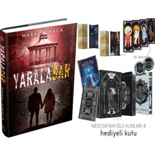 Ephesus Yayınları Yaralasar 4 Ciltli ve Medusa'nın Ölü Kumları 4 Kutulu Yan Boyamalı (Maral Atmaca) 2li Set