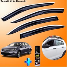 Caraks Avensis Mügen Cam Rüzgarlığı Abs Nikelaj Krom Cam Rüzgarlığı 2009-2015 + Ebrayn Lastik Parlatıcı