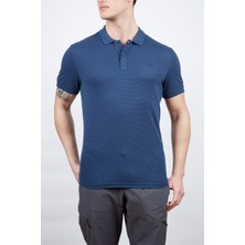 Alpinist Erkek Polo Yaka Tişört - Roc - Indigo (600603)