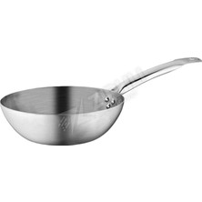 5 Adet Akdeniz Çelik Wok Tava Metal 28 cm