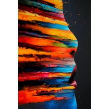 Insigne Art Design Renkli Düşünceler – 3D Kabartmalı Parlak Lak Alüminyum Tablo