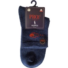 Pro Çorap 14012 Aztec Havlu Erkek Patik Çorabı Mavi 41-44